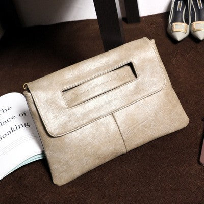 Large Capacity PU Belt Clutch Bag