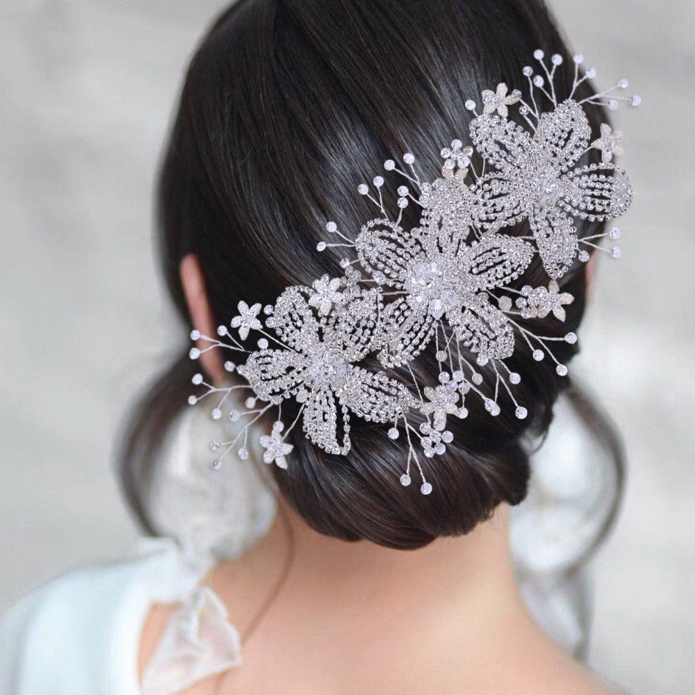 Flower Rhinestone Bridal Wedding Hair Band