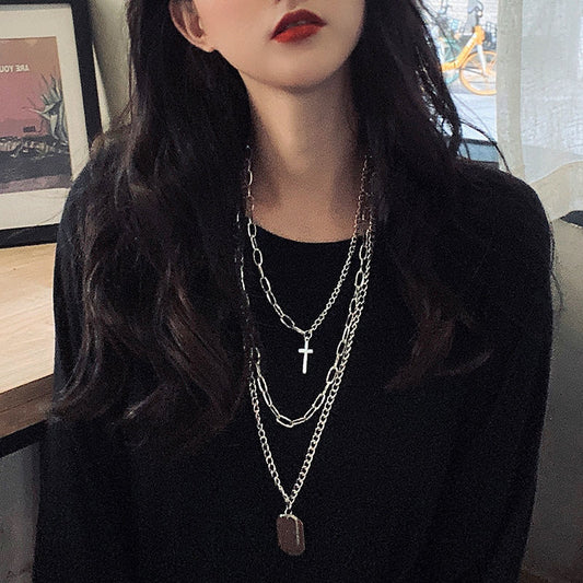 Accessories Multi-layer Twin Sweater Chain Necklace