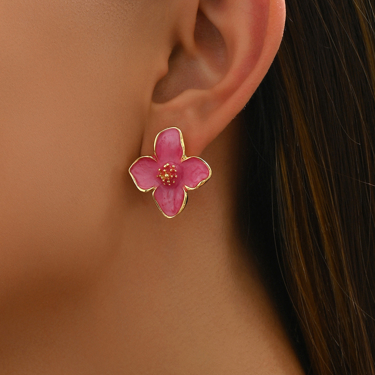 Women's Flower Stud Earrings