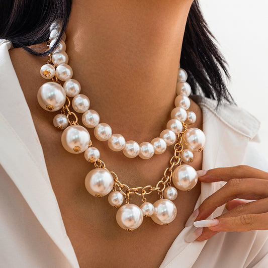 Stringed Pearls Pendant Necklace