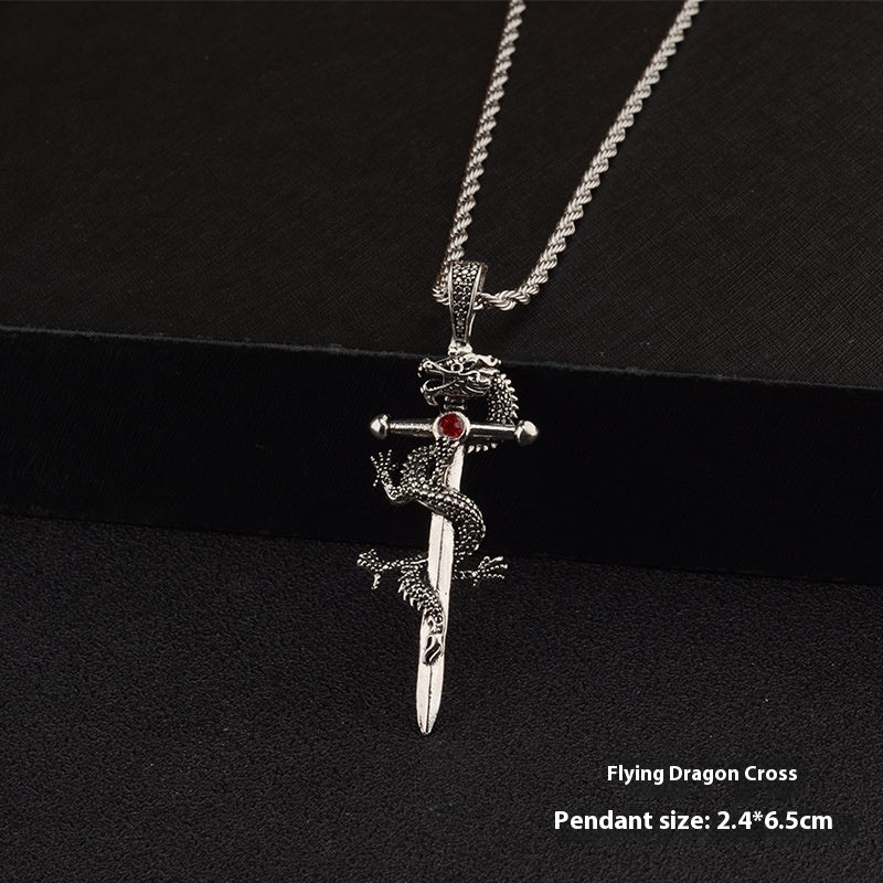 Claw-free Dragon Pendant Necklace