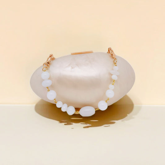 New Shell Color Acrylic Dinner Clutch Bag