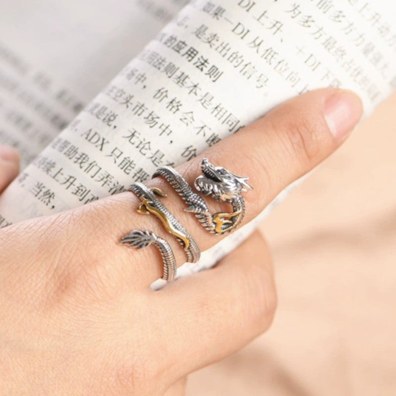 Women's Dragon Retro Personality Ring