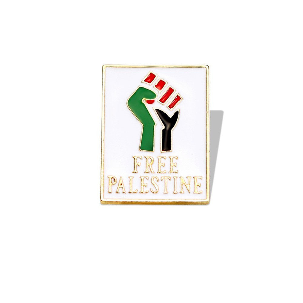 Free Palestine Brooch Pin