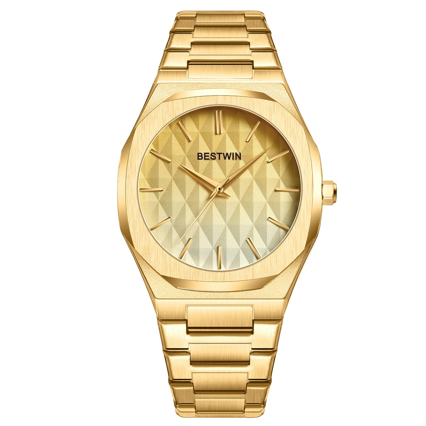 Embossed Dial Men's Watch