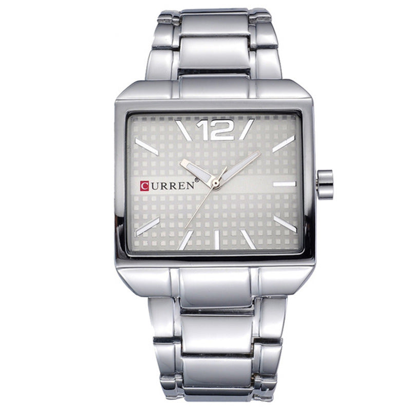 Men's Casual Stainless Steel Strap Quartz Watch