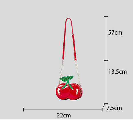 Creative Cherry Shape Shoulder Messenger Bag