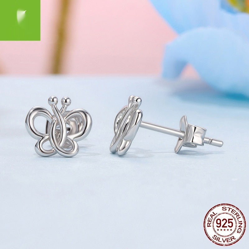 Sterling Silver Does Not Fade Butterfly Studs