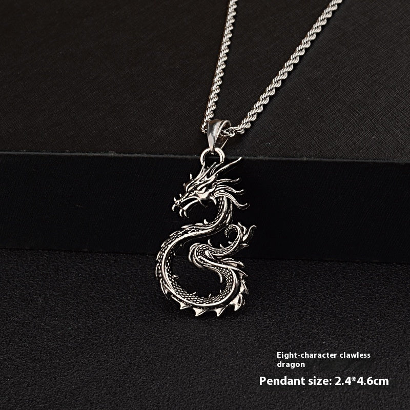 Claw-free Dragon Pendant Necklace