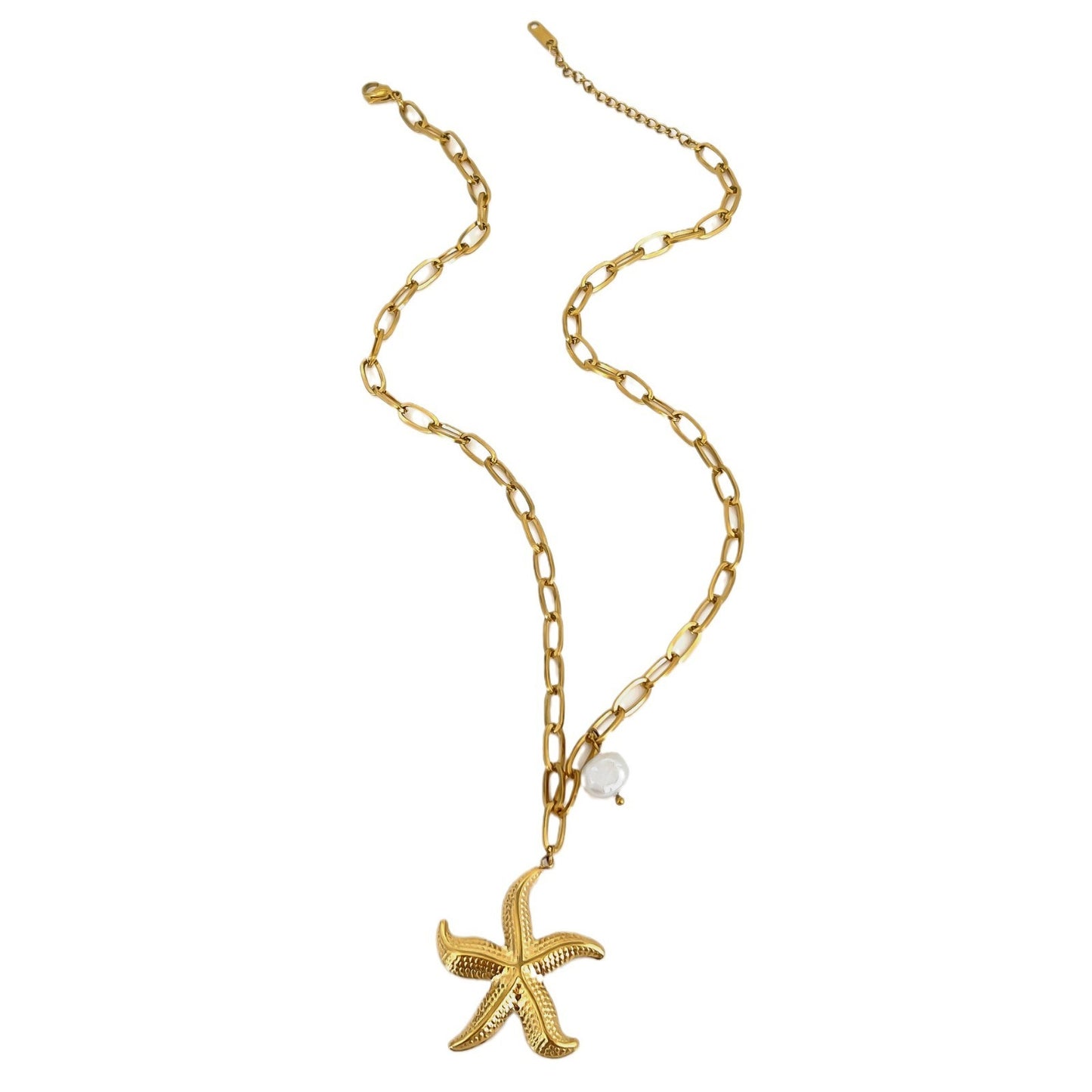 Ocean Wind Series Starfish Pendant Necklace