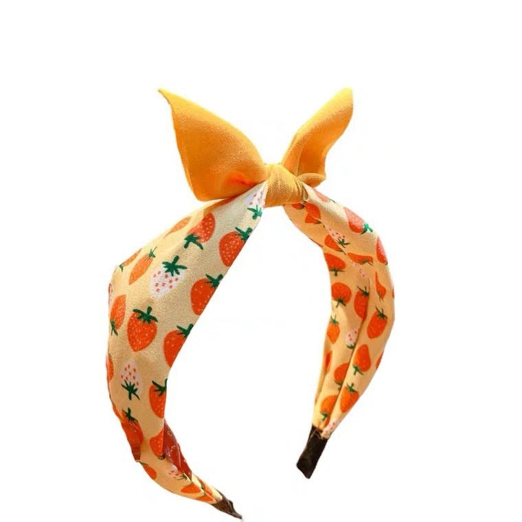 Children's Fabric Print Fruit Headband