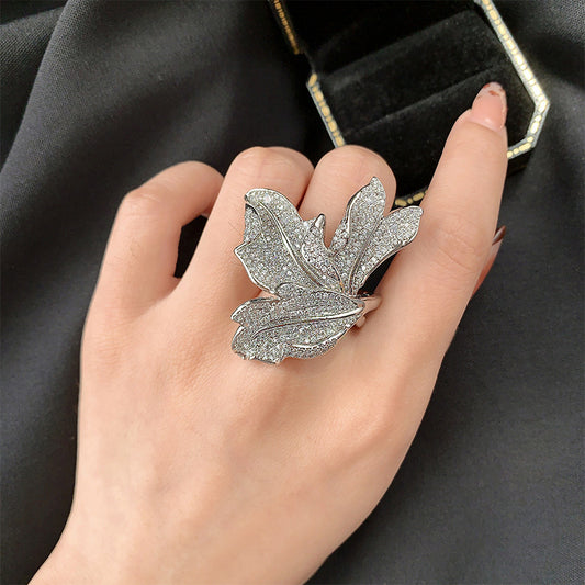 Simple Design Feather Ring