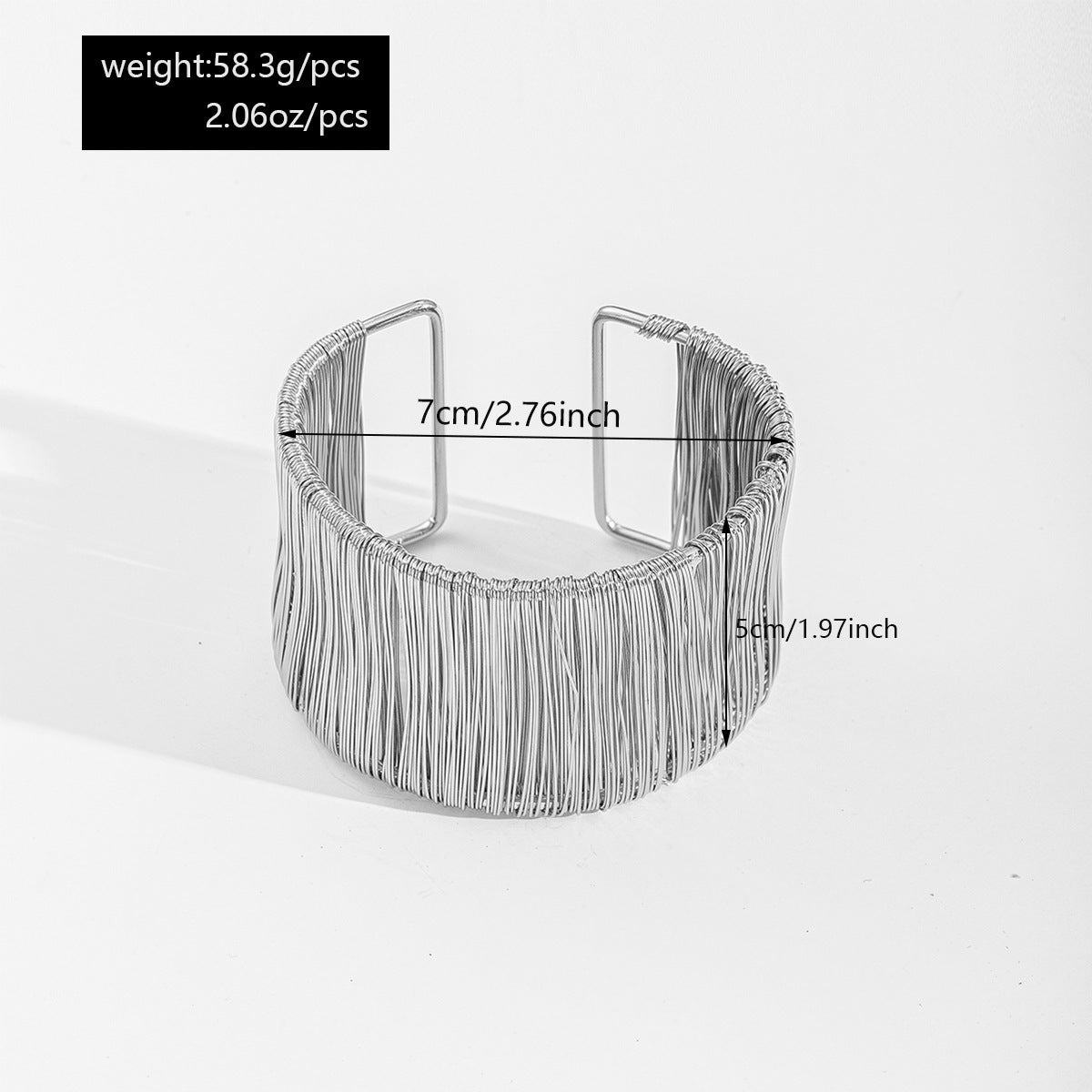 Fashion Alloy Brushed Bracelet Irregular