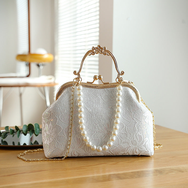 Women's Lace Clip Handbag