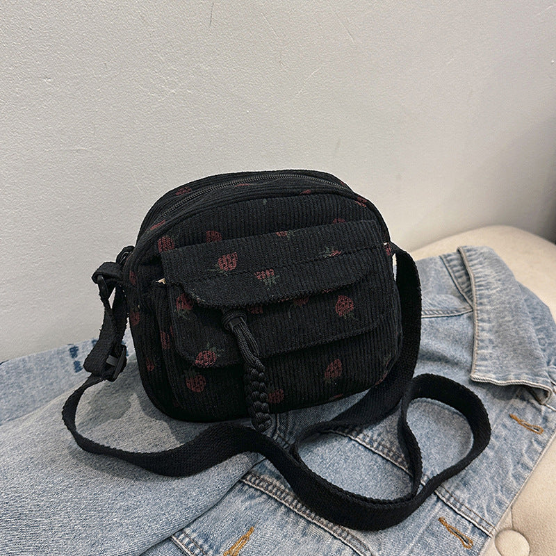 Women's Strawberry Printing Bag