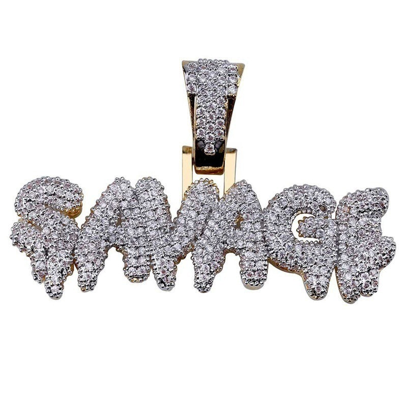 Creative Bubble Letter SAVAGE Pendant Necklace