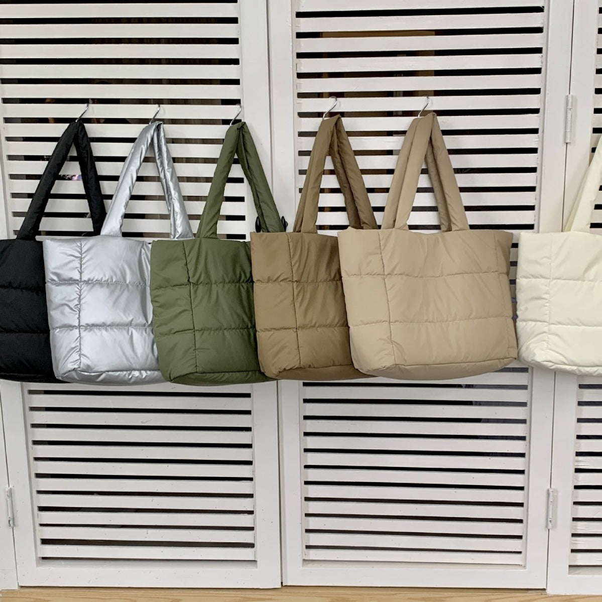 Soft Cotton-filled Tote Bag Portable Shoulder