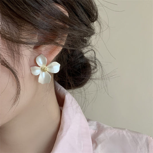 Super Fairy Painted Flower Stud Earrings