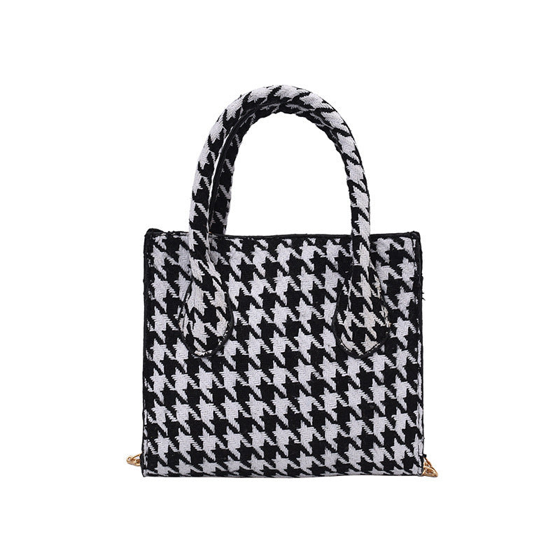 Handbags Houndstooth Chain Trendy One-shoulder Messenger Bag