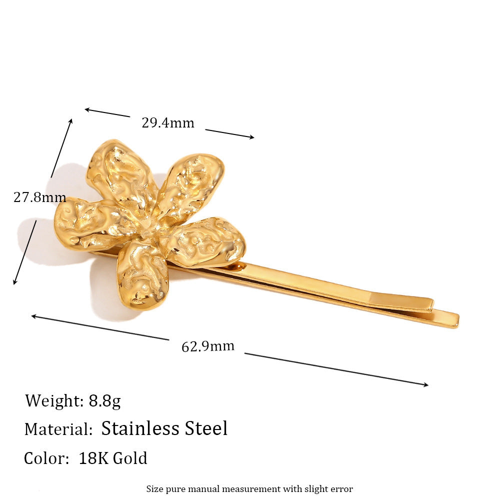 Flower Stainless Steel Hair Pin