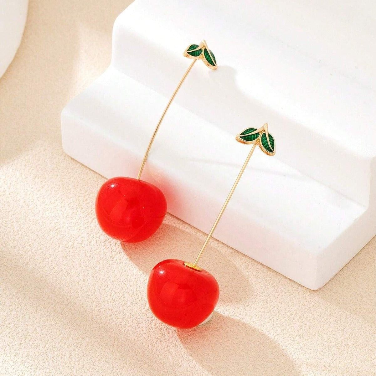 Small Cute Long Fruit Theme Earrings