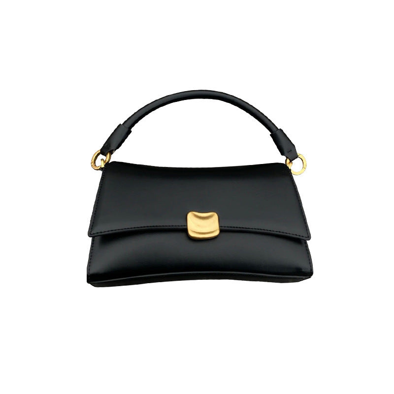 Black Underarm Baguette Bag