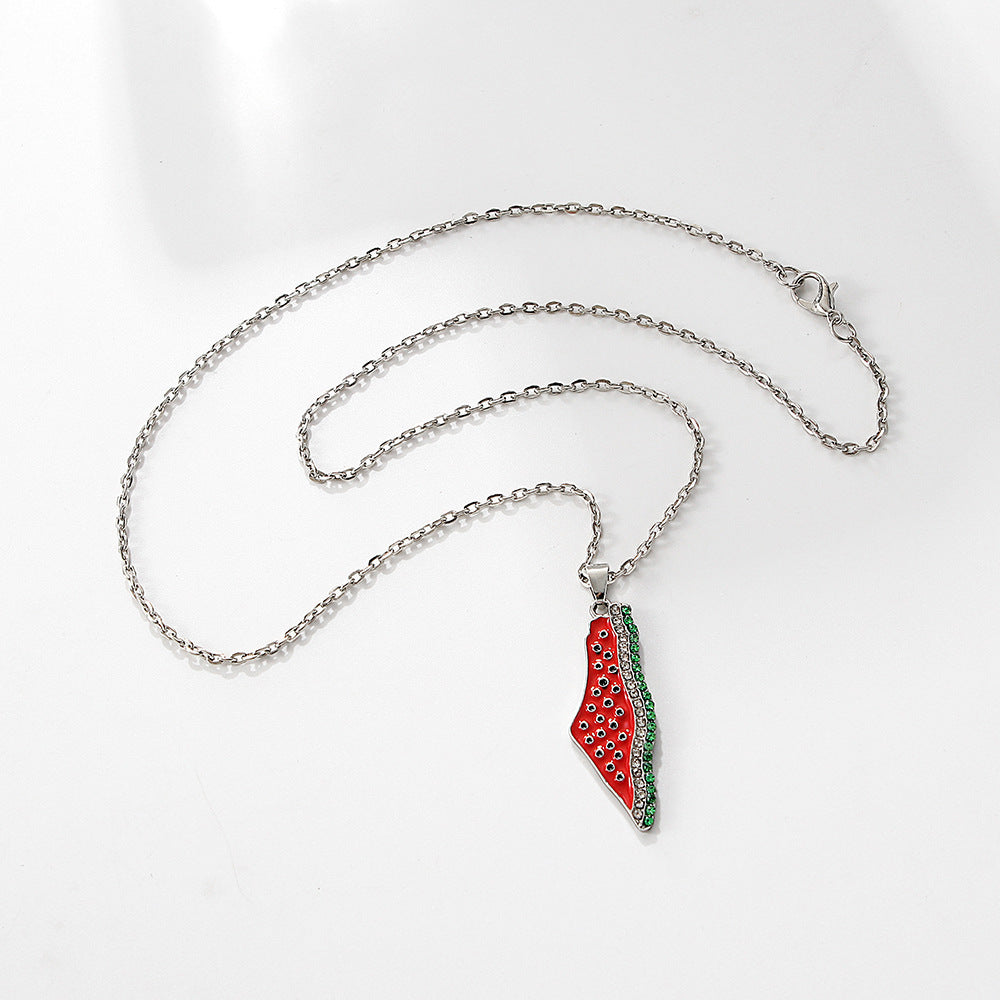 Fashion Personality Watermelon Necklace For Men And Women