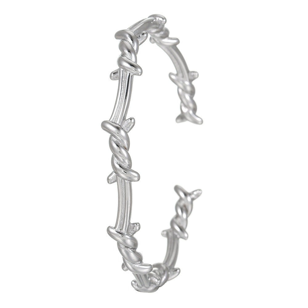 Stainless Steel Open-ended Bracelet