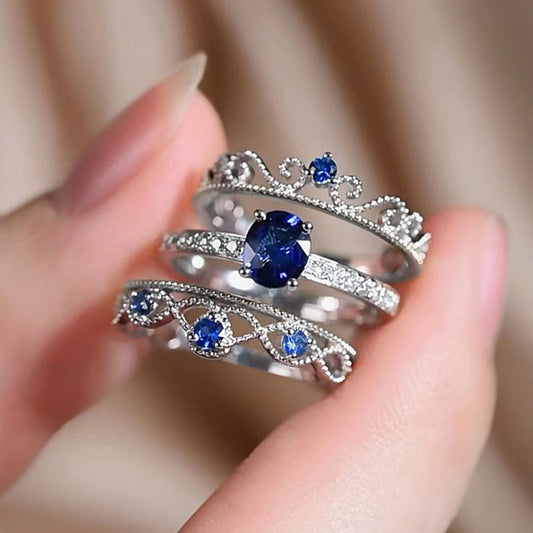 Three-piece Royal Ring Temperament Court Rings