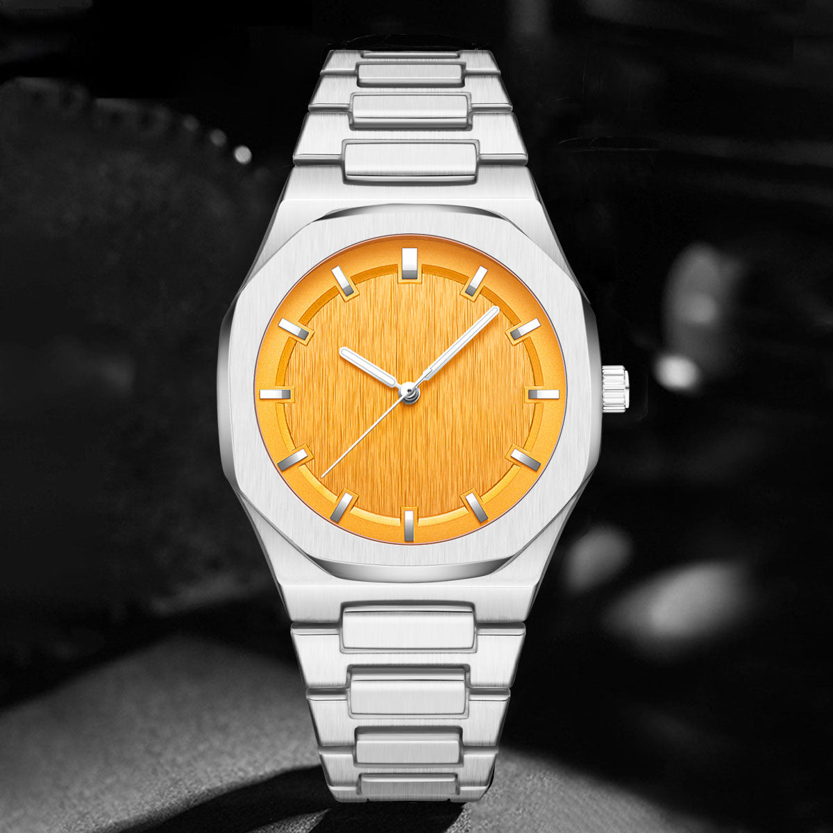 Men's Luxurious And Simple Octagonal Large Dial Watch