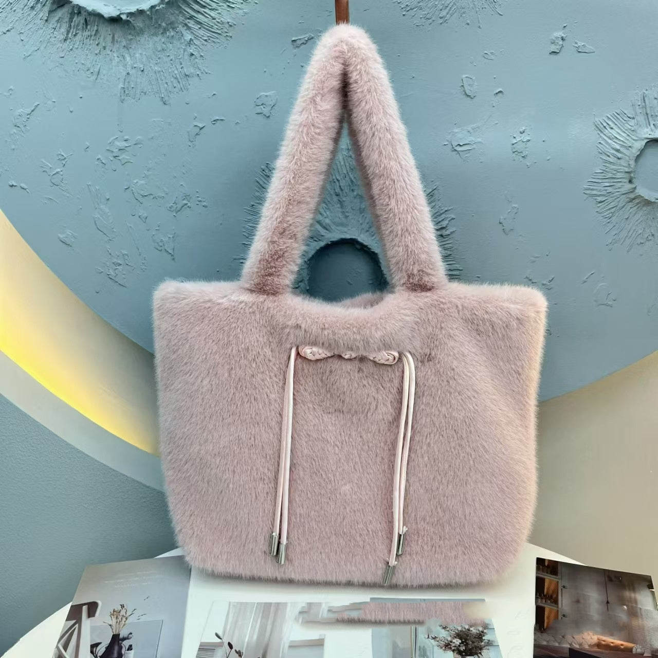 Handbag Fashion Fluffy Plush Bag