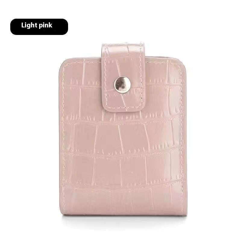 Pattern Fashion Model With Mirror Portable Portable Cosmetic Bag