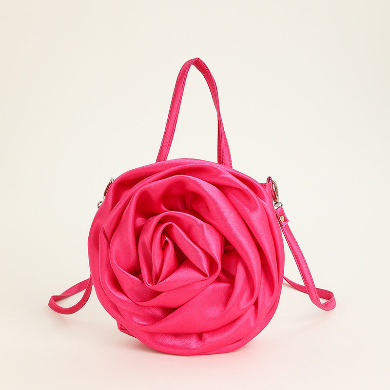 Satin Flower Dinner Bag