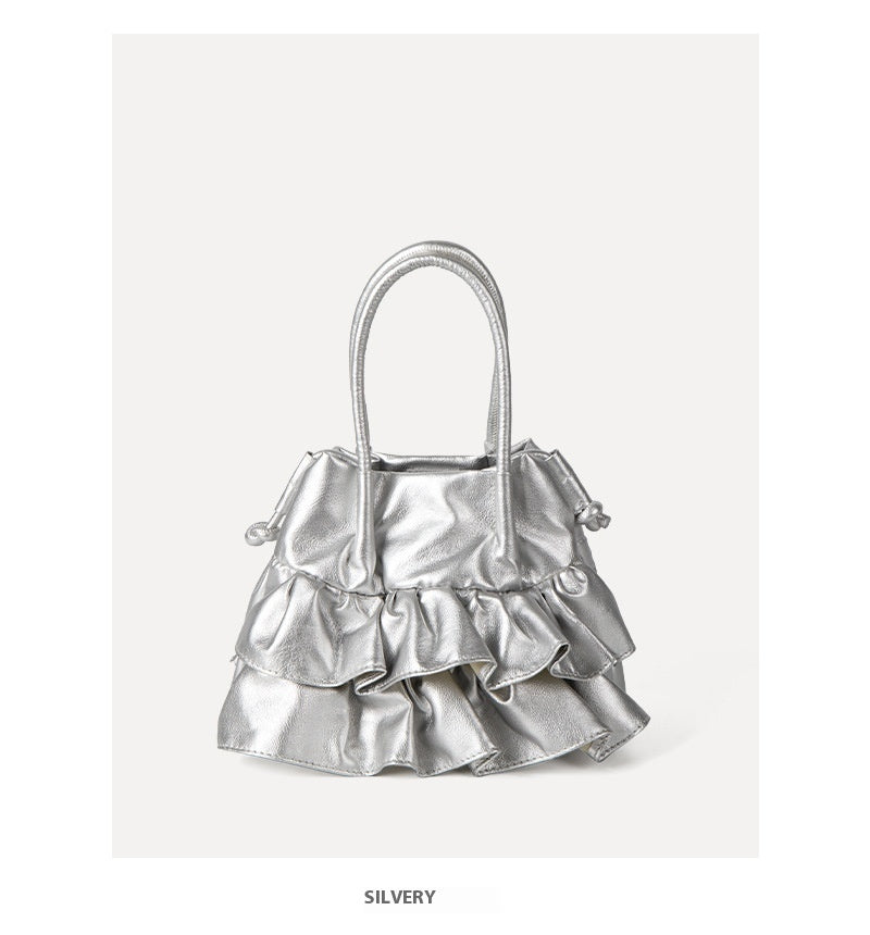 Women's Pleated Ruffled Handbag