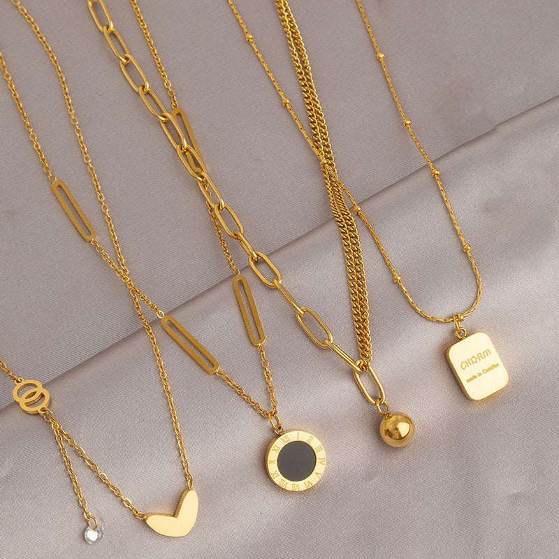 Non-fading Light Luxury High-grade All-match Clavicle Chain Necklace