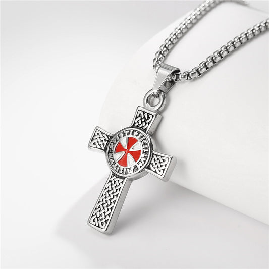 Men's Cross Zinc Alloy Pendant Necklace