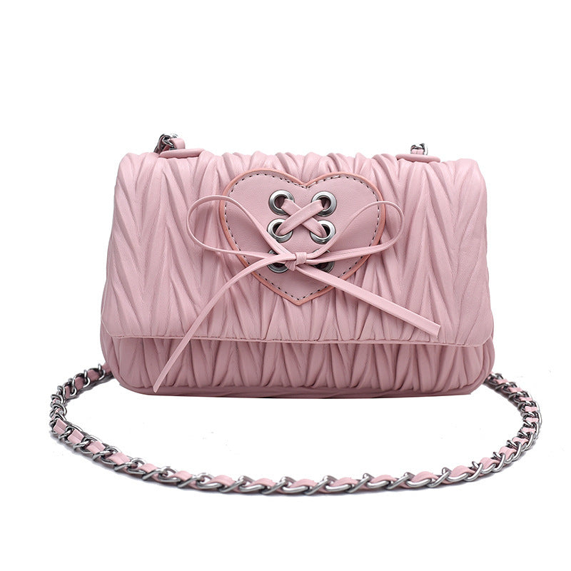 Simple Chain Messenger Casual Bow Bag