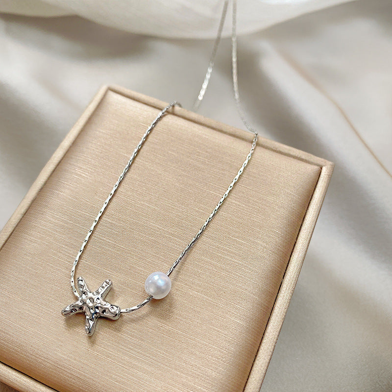 Niche Starfish Pearl Necklace