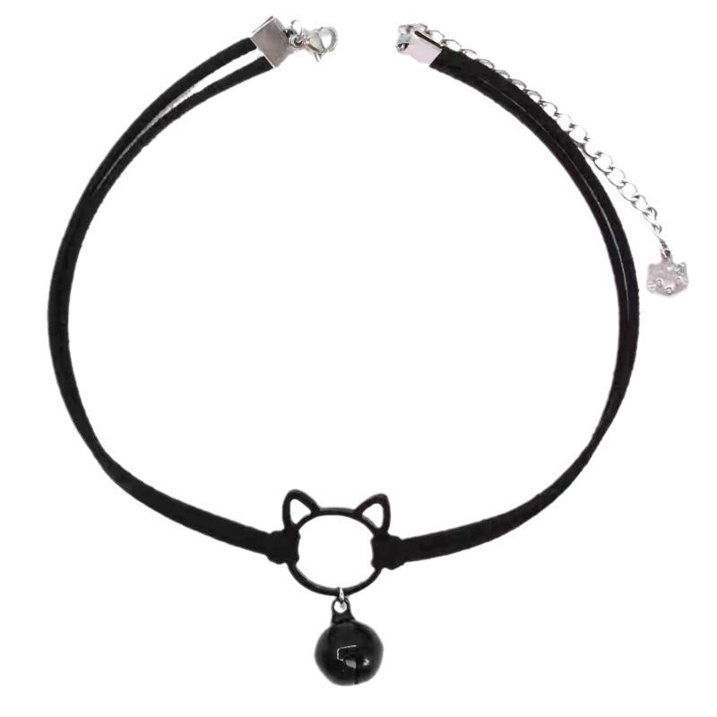 Sweet Cool Hot Girl Dark Cat Necklace