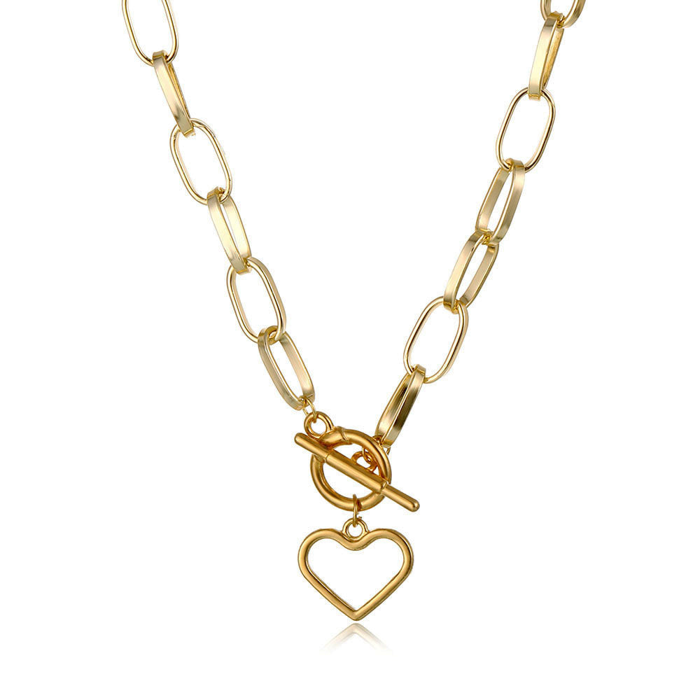 Retro OT Buckle Love Necklace