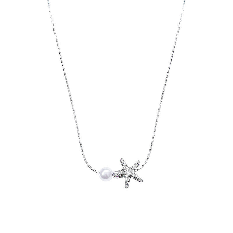 Niche Starfish Pearl Necklace