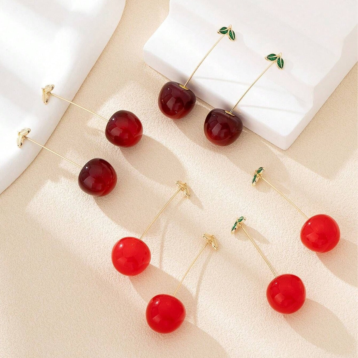 Small Cute Long Fruit Theme Earrings