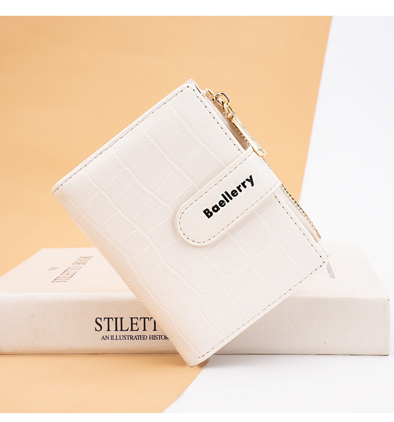 Women's Short Chic Hasp Zipper Wallet