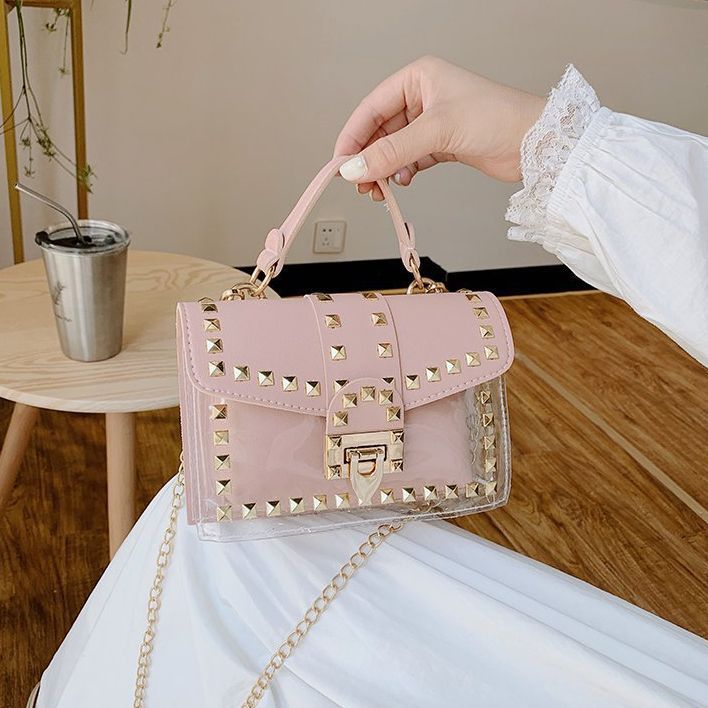 Rivet Transparent Women's Bag