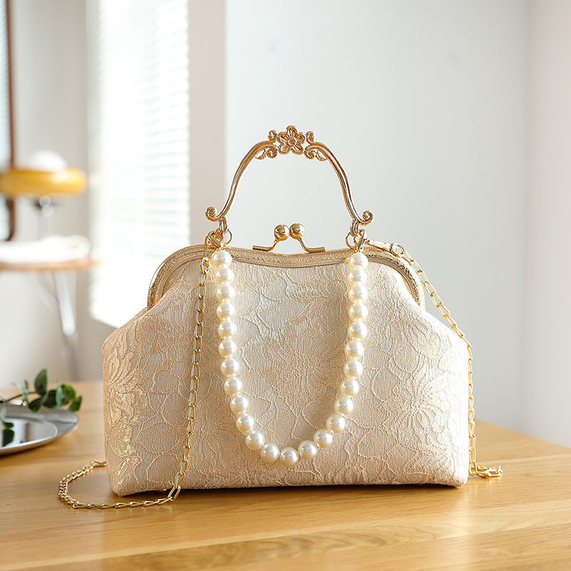 Women's Lace Clip Handbag