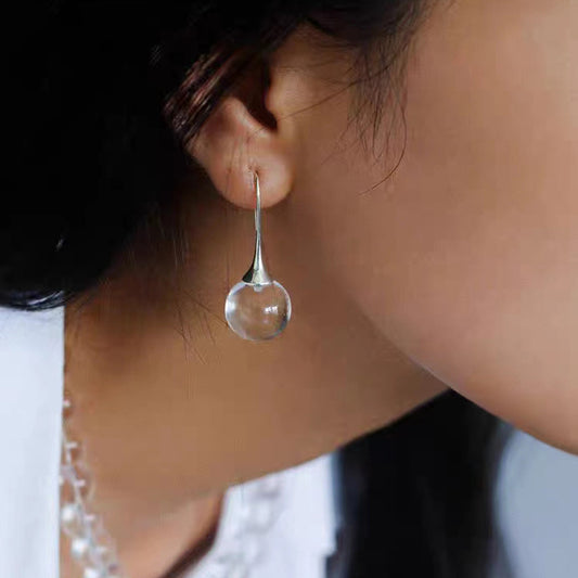 Crystal Round Beads Earrings