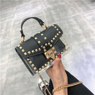 Rivet Transparent Women's Bag