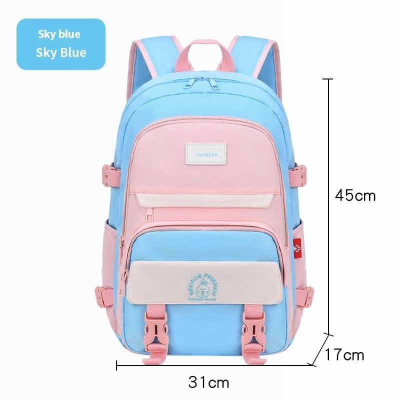 Lightweight And Large Capacity Burden Reduction All-match Candy Style Good-looking Backpack