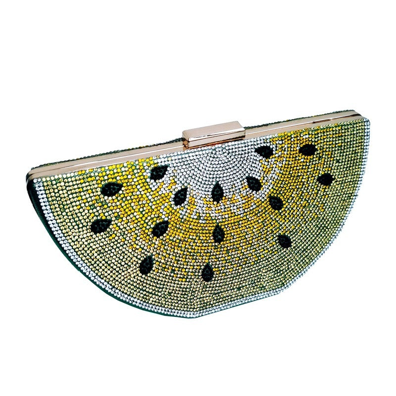 Watermelon Diamond Clutch Handbag